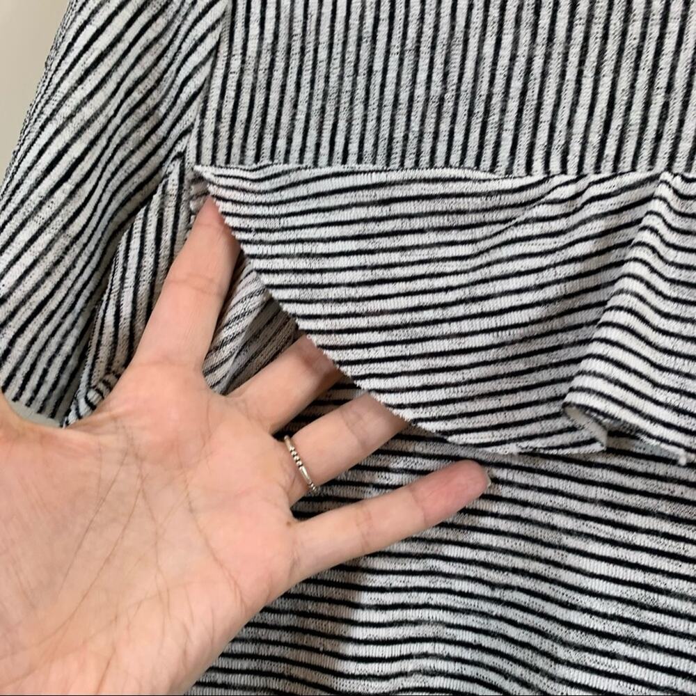 Zara W/B Collection White Striped Ruffle Top - Picture 3 of 6